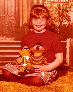 Me holding my two favorite Sesame Street characters. I was about 8 years old. 