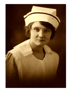 Flossie was a surgical nurse. She was trained after witnessing my grandfather getting hurt. The doctor thought she handled herself well and suggested the medical field. She was born in 1899. 